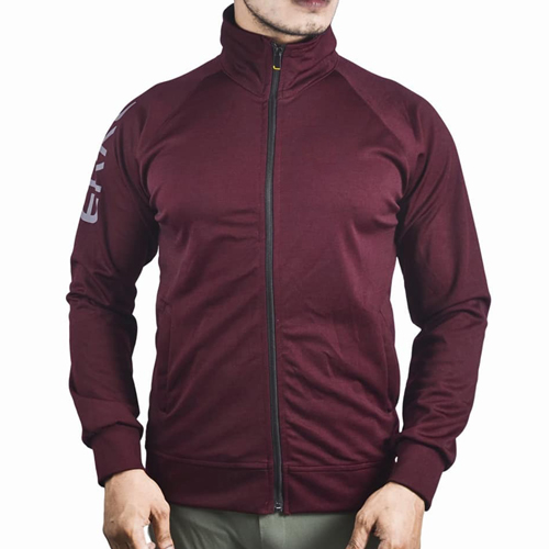 Men's ERKE  Cotton Casual Sports Jacket - Maroon